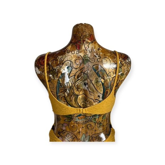 Out from Under monokini one piece yellow summer small  swim - Picture 5 of 9